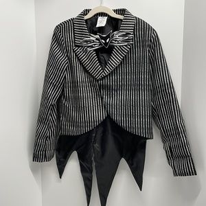 Jack Skellington, Nightmare Before Christmas Costume Jacket, Disney, size 9/10